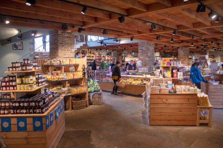 Shoppers in a Farm Shop